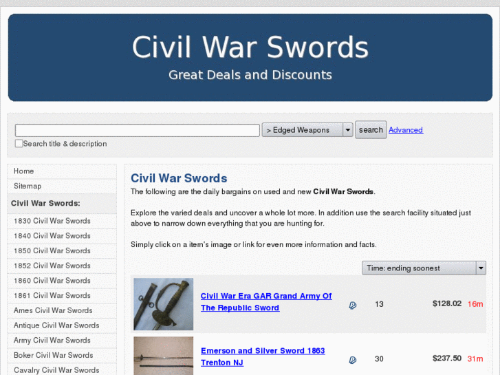 www.civilwarswordsforsale.com