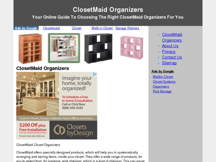 www.closetmaidorganizers.com