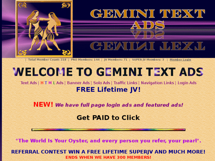 www.geminitextads.com