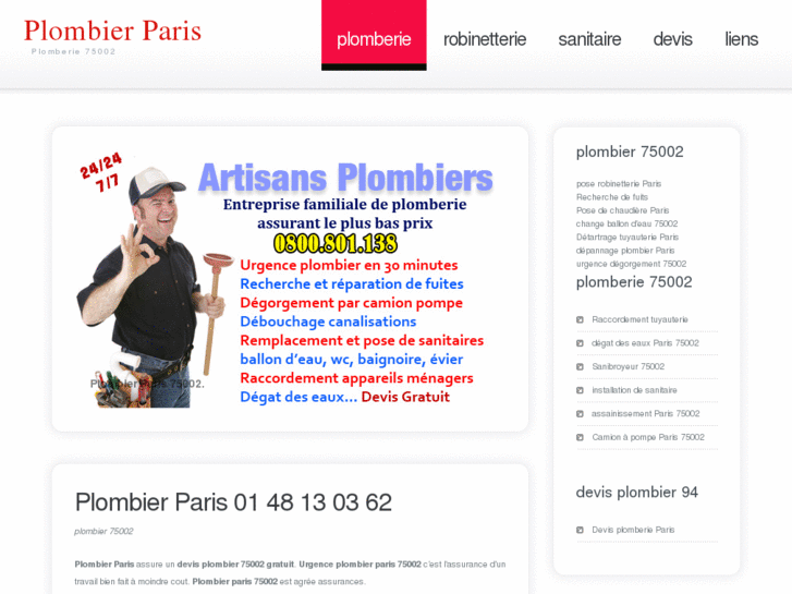 www.plombierparis2eme.com