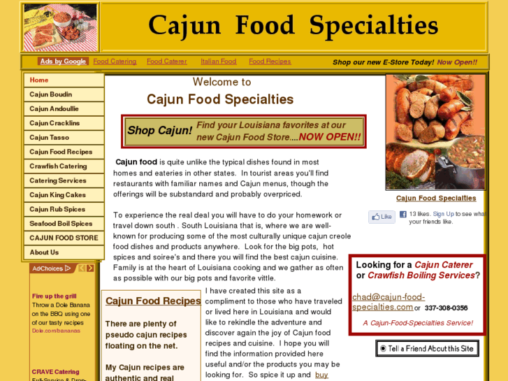 www.cajun-food-specialties.com