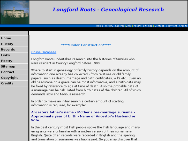 www.longfordgenealogy.com