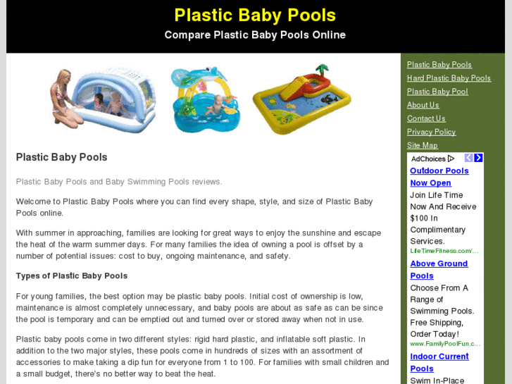 www.plasticbabypools.com