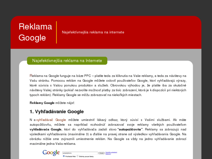 www.reklamagoogle.sk