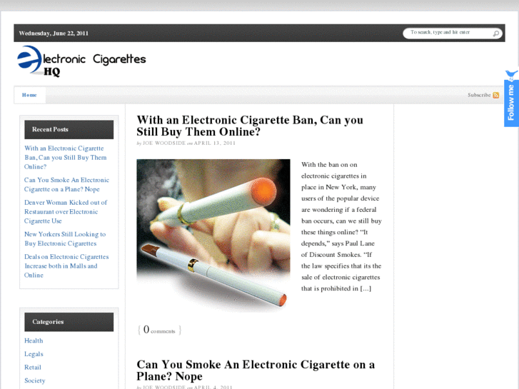 www.electroniccigaretteshq.com