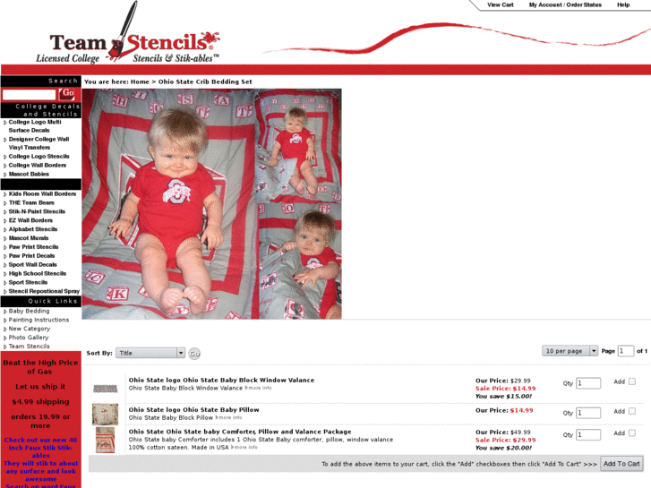 www.ohiostatebabybedding.com