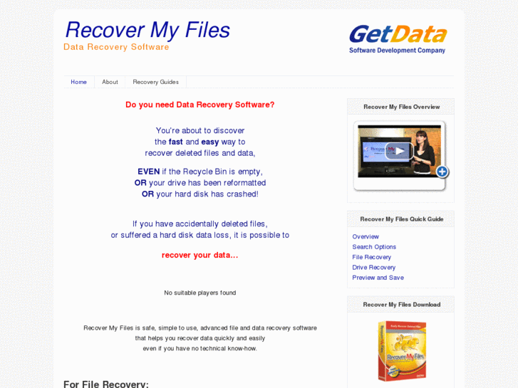 www.recovermyfiles.co.uk