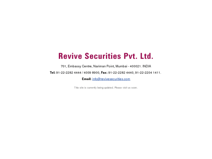 www.revivesecurities.com