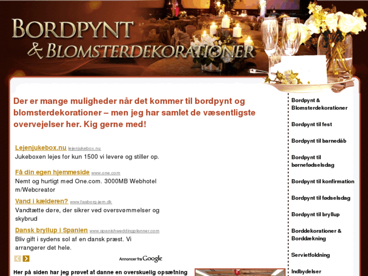 www.bordpyntogblomsterdekorationer.dk