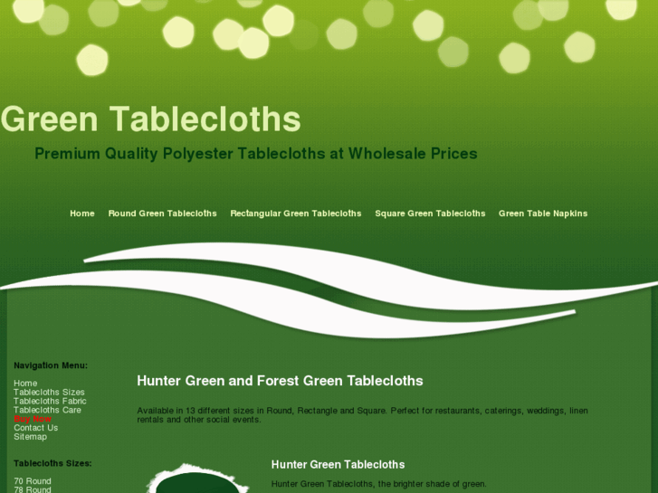 www.green-tablecloths.com