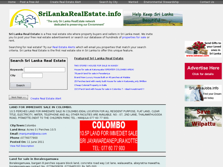 www.srilankarealestate.info