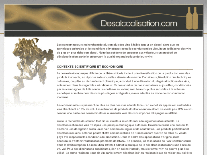 www.desalcoolisation.com