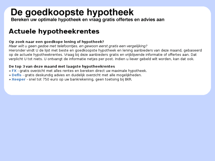 www.hypotheekrentes.com