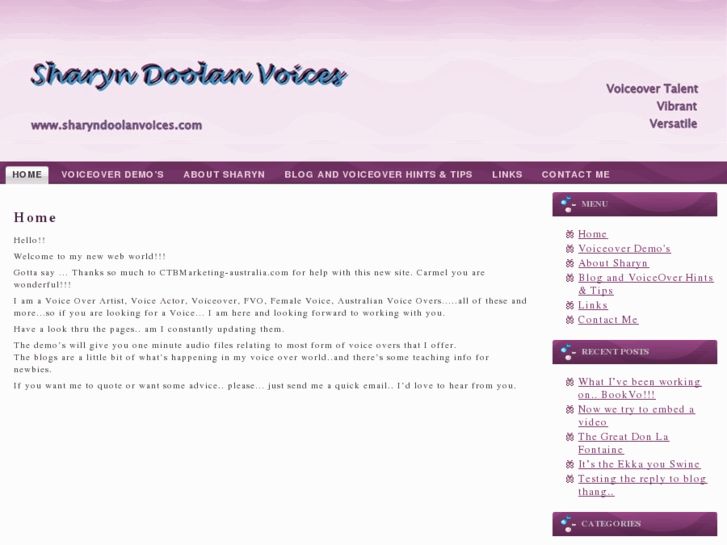 www.sharyndoolanvoices.com