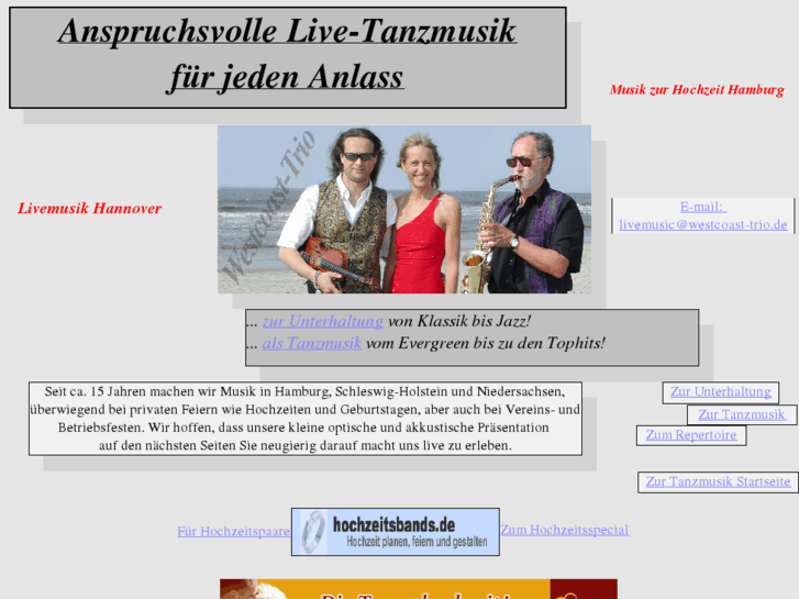 www.tanzmusik-hochzeit-musik-geburtstag-tanzband-westcoast-trio.de