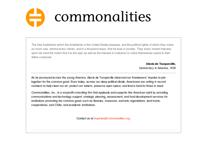 www.commonalities.org