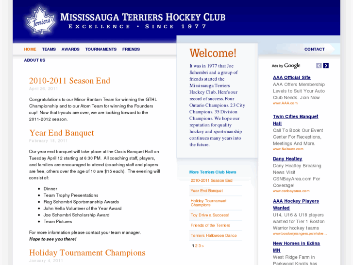 www.mississaugaterriershockeyclub.ca