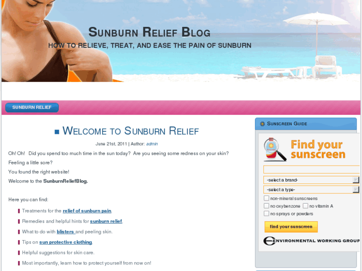 www.sunburnreliefblog.com