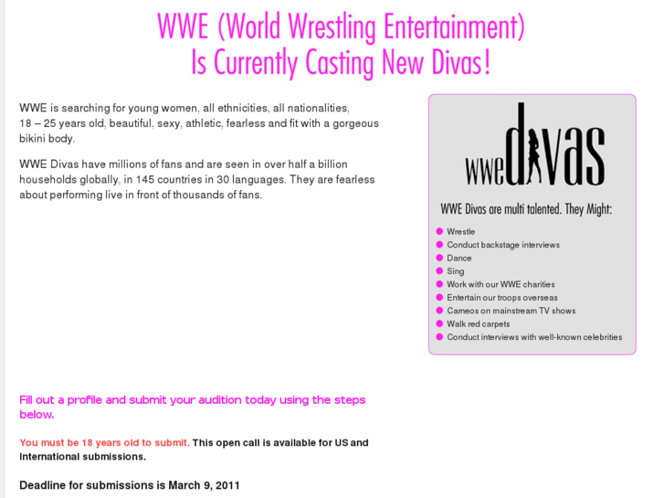 www.wwedivascasting.com