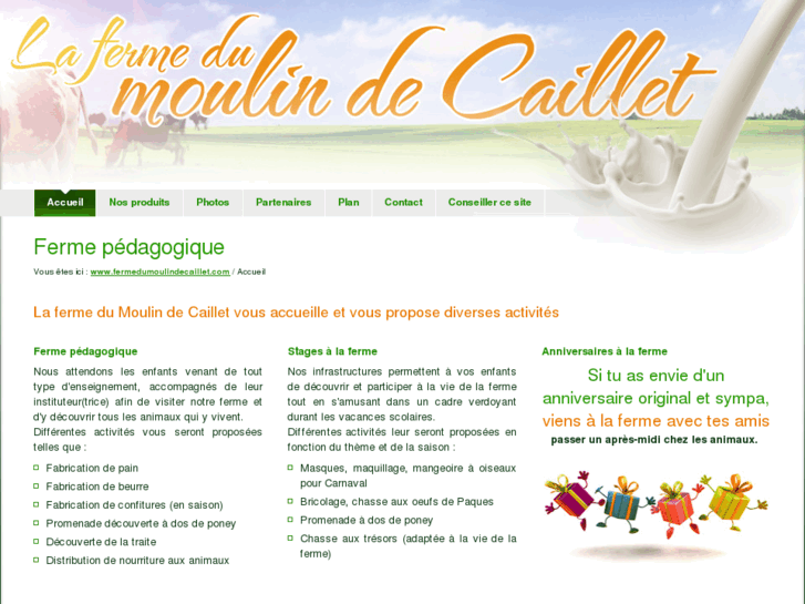 www.fermedumoulindecaillet.com