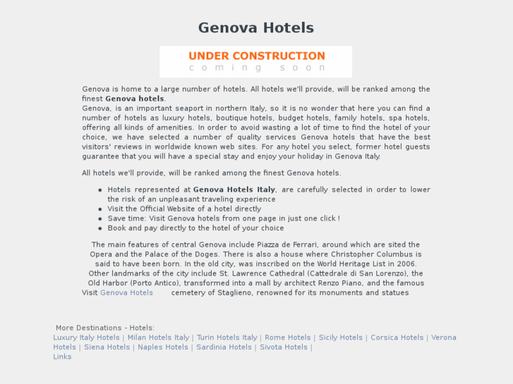 www.genovahotelsitaly.com