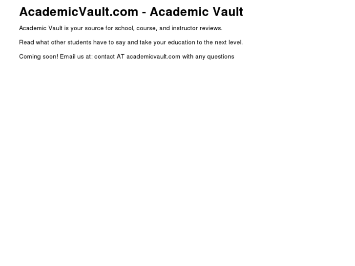 www.academicvault.com