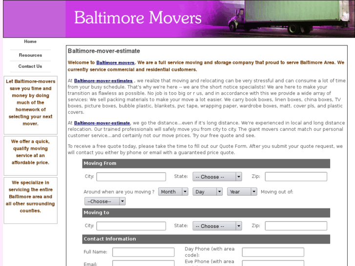 www.baltimore-mover-estimate.com