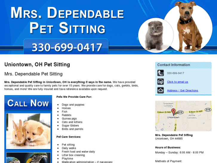 www.mrsdependablepetsitting.com