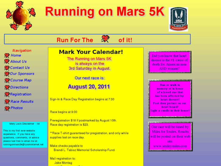 www.runningonmars.org