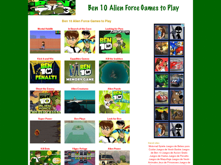 www.ben10alienforcegamestoplay.com