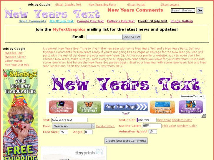 www.newyearstext.com