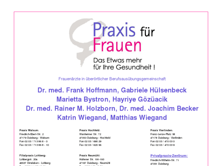 www.praxisfuerfrauen.de