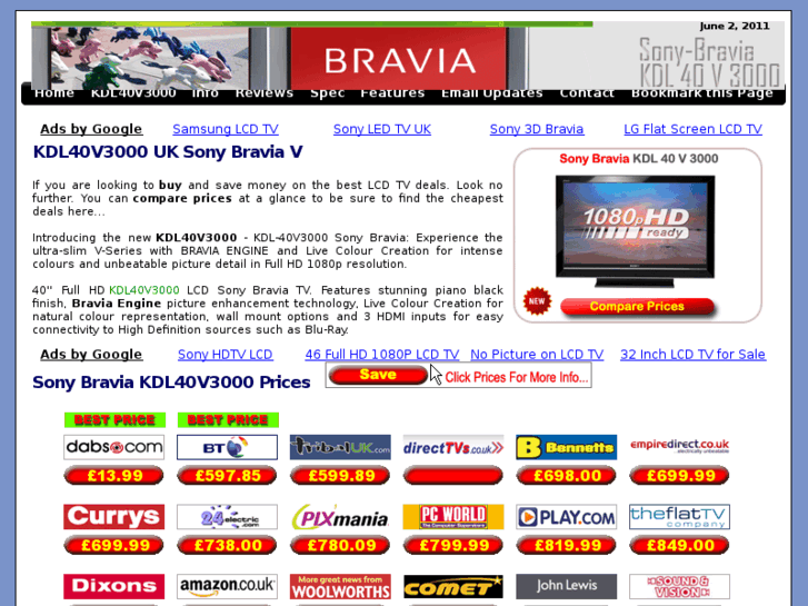 www.kdl40v3000.co.uk