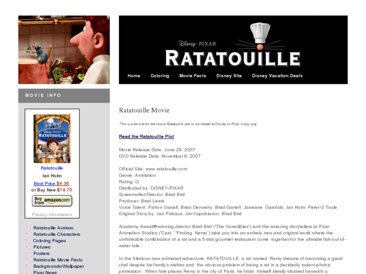 www.ratatouillemovie.net