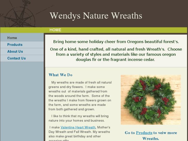 www.wendysnaturewreaths.com