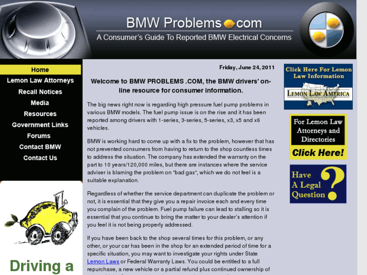 www.bmwproblems.com