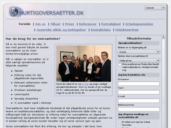 www.hurtigoversaetter.dk