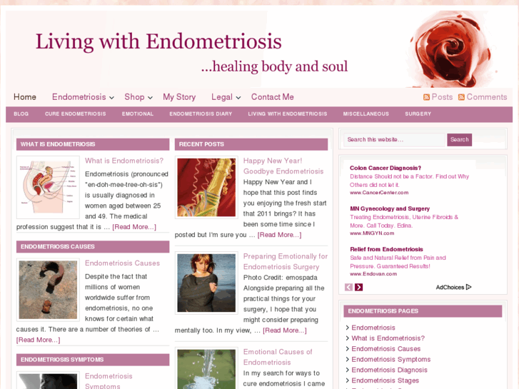 www.livingwithendometriosis.com