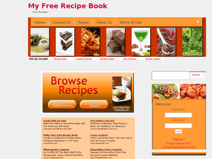 www.myfreerecipebook.info