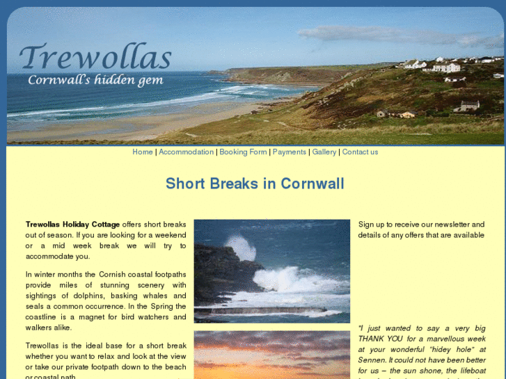 www.shortbreaksincornwall.com