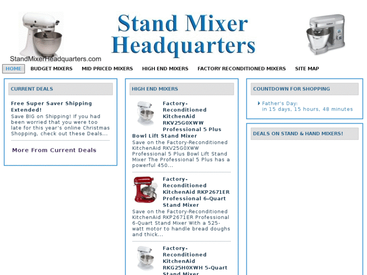 www.standmixerheadquarters.com