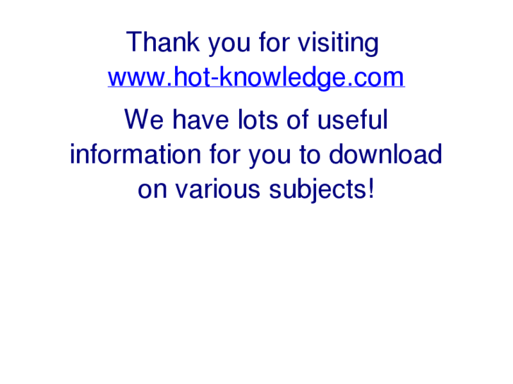 www.hot-knowledge.com