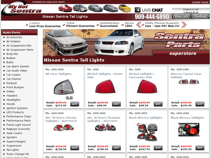 www.nissansentrataillights.com