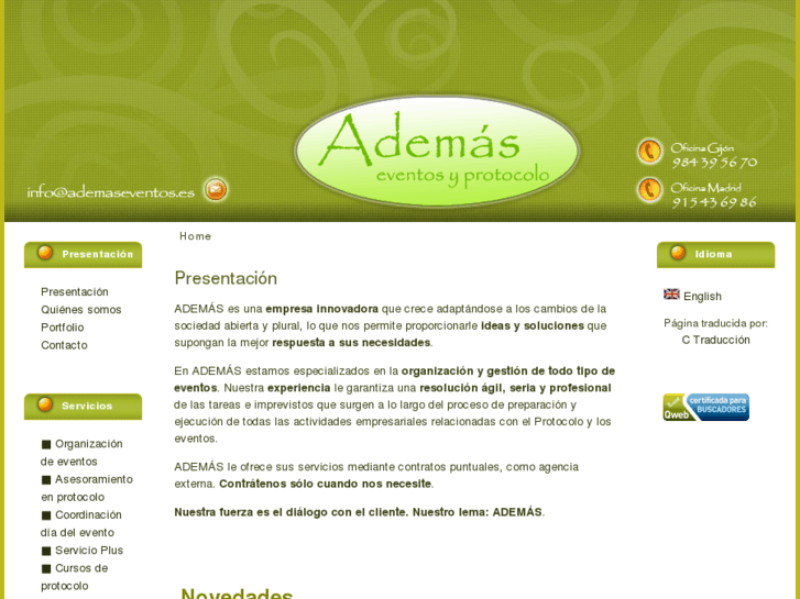 www.ademaseventos.es