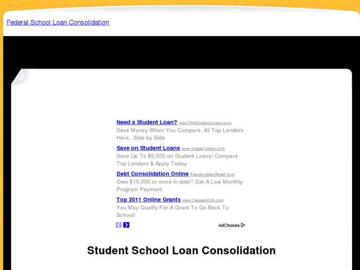 www.federalschoolloanconsolidation.com