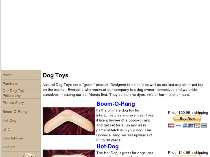 www.naturaldogtoys.com