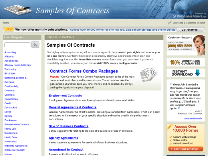 www.samplesofcontracts.com