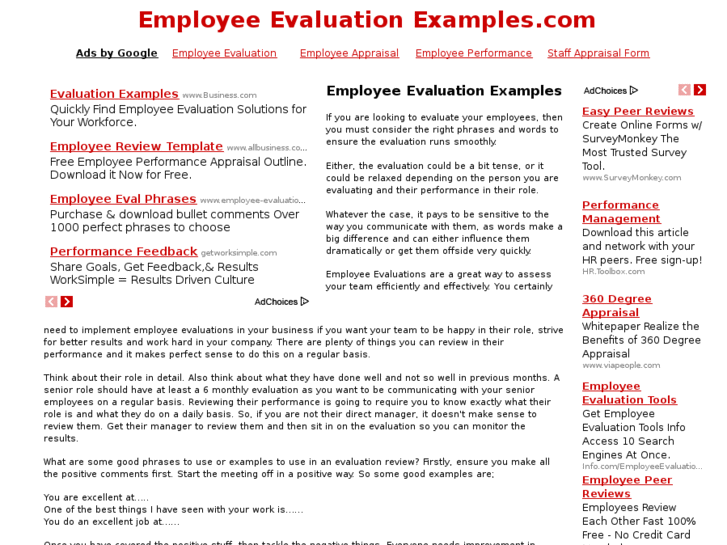 www.employeeevaluationexamples.com