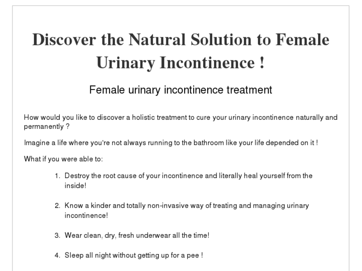 www.femaleurinaryincontinenceinfo.com