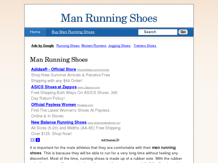 www.manrunningshoes.net